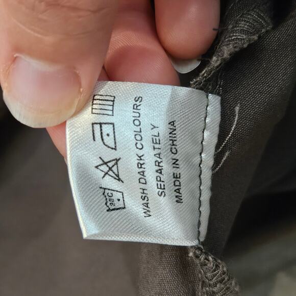 Icon Amsterdam Pleated Tapered Pants Men’s 2XL Brown Grey Slim Tailored Trousers - Picture 12 of 12